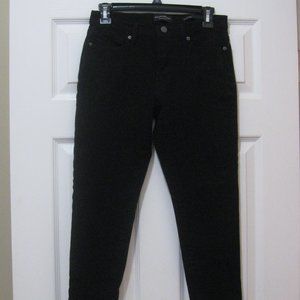 Banana Republic Black Skinny Jeans sz 27 waist Premium Stretch Denim